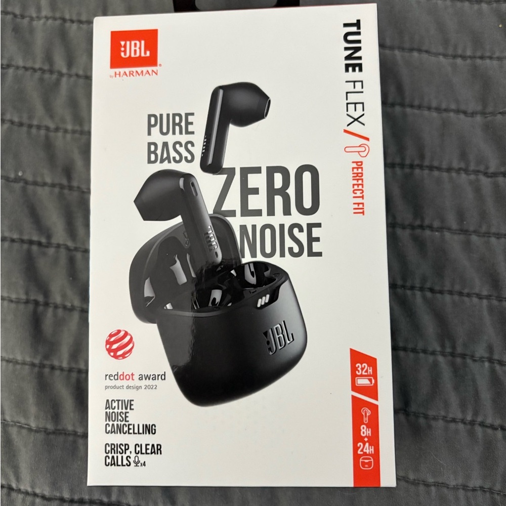 JBL Tune Flex Wireless Earbuds - Black